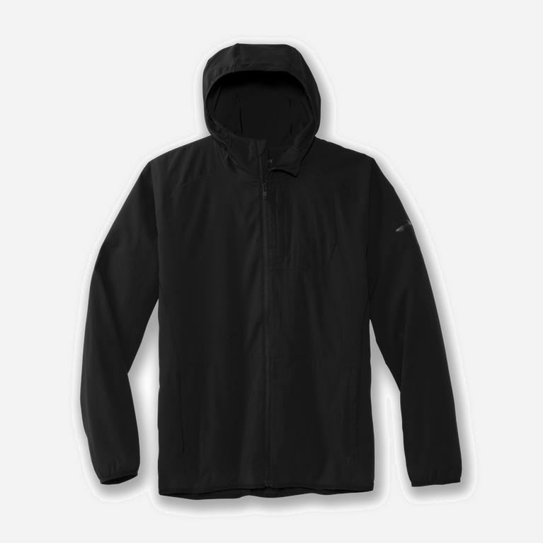 Brooks Canopy Australia - Men's Running Jackets - Black (063149-XFQ)